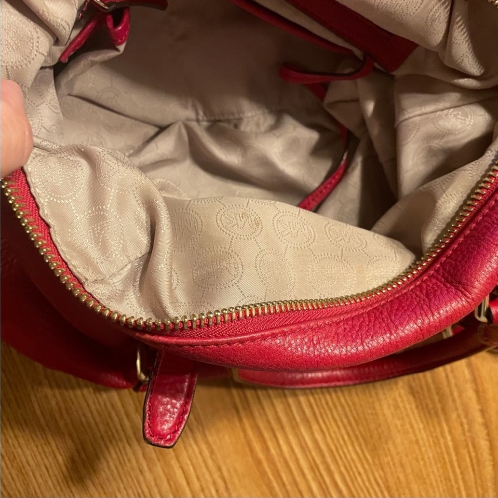 Michael Kors Red Purse - Picture 4 of 6